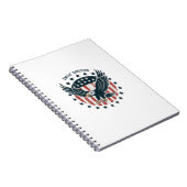 Retro American Eagle  Notizblock (Rechte Seite)