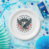 Retro American Eagle Pappteller (Party)