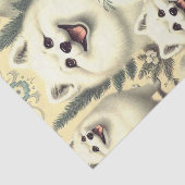 Retro American Eskimo Illustration Seidenpapier (Ausschnitt)