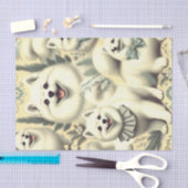 Retro American Eskimo Illustration Seidenpapier (Handwerk)