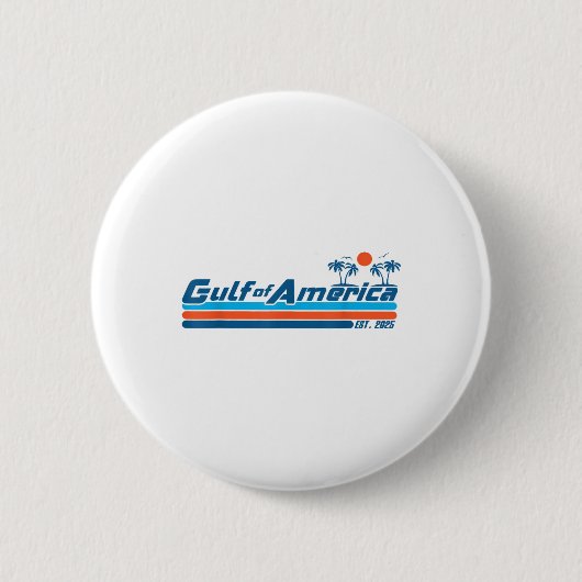Retro American Flag Beach Button (Vorderseite)