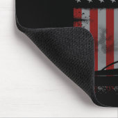 Retro American Flag Motor Bootgeschenk für Boater Mousepad (Ecke)