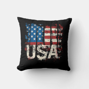 Retro American Flag USA 4. Juli Kissen