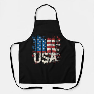 Retro American Flag USA 4. Juli Schürze