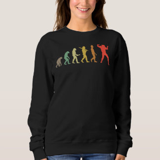 Retro American Football Evolution Geschenk für Fuß Sweatshirt