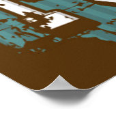 Retro American Football Poster (Ecke)