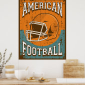 Retro American Football Poster (Küche)