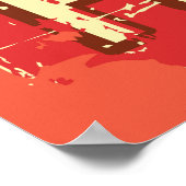 Retro American Football Poster (Ecke)