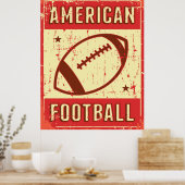 Retro American Football Poster (Küche)