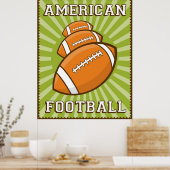 Retro American Football Poster (Küche)