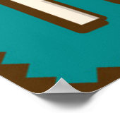 Retro American Football Poster (Ecke)