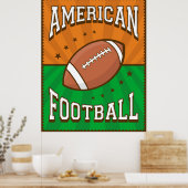 Retro American Football Poster (Küche)