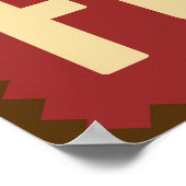 Retro American Football Poster (Ecke)