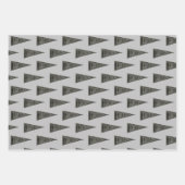 Retro American Football Wrapping Paper Set Geschenkpapier Set (Vorderseite 3)