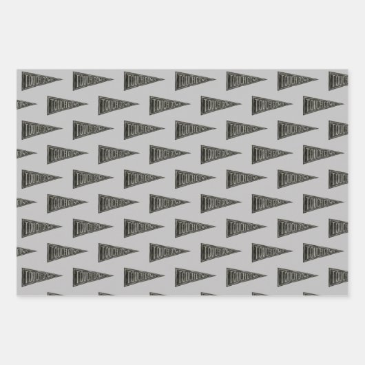 Retro American Football Wrapping Paper Set Geschenkpapier Set (Vorderseite 3)