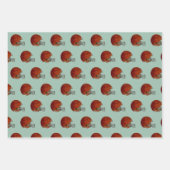 Retro American Football Wrapping Paper Set Geschenkpapier Set (Vorderseite 2)