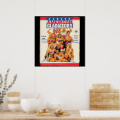 Retro American Gladiators Poster (Küche)