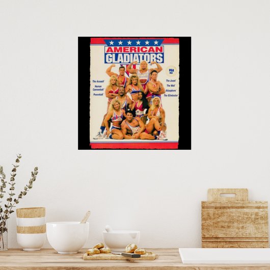 Retro American Gladiators Poster (Küche)