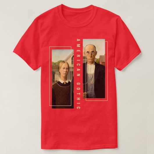 Retro American Gothic T-Shirt (Design vorne)