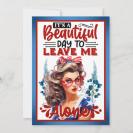 Retro American Pinup_ Es ist ein schöner Tag Dankeskarte