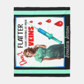 Retro American Pinup_ Flatter nicht selbst Fleecedecke (Vorderseite)