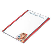 Retro American Pinup_ Ich habe es gerade gesagt Notizblock (angewinkelt)