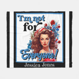 Retro American Pinup_ Nicht für alle Fleecedecke