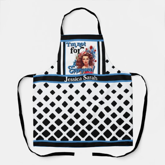 Retro American Pinup_ nicht für alle Schürze (Vorderseite)