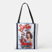 Retro American Pinup_ Sorta Sweet Sorta Savage Tasche (Rückseite)