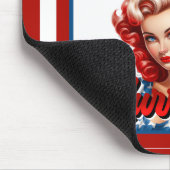 Retro American Pinup_ Sunshine Mixed Mousepad (Ecke)