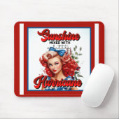 Retro American Pinup_ Sunshine Mixed Mousepad (Mit Mouse)