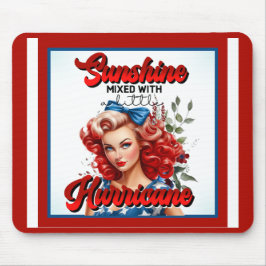 Retro American Pinup_ Sunshine Mixed Mousepad