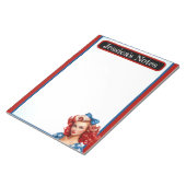 Retro American Pinup_ Sunshine Mixed Notizblock (angewinkelt)