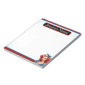Retro American Pinup_ Sunshine Mixed Notizblock (Rotiert)