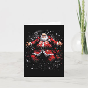 Retro American Santa Clause Weihnachten #6 Karte