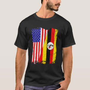 Retro American Uganda Flag Männer Frauen Patriotis T-Shirt