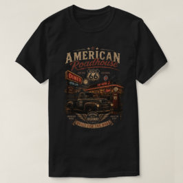 Retro-Americana-Roadtrip-Vintage-Route 66 T-Shirt