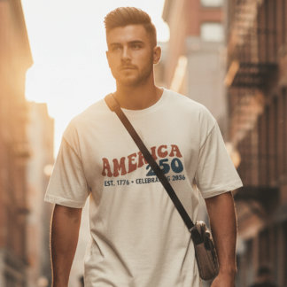 Retro Amerika 250. Jubiläums-T-Shirt | Vintage T-Shirt