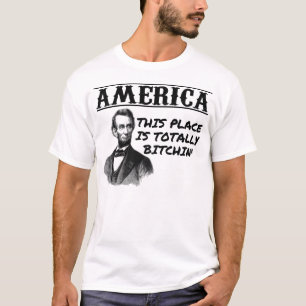 Retro Amerika mit Abraham Lincoln T-Shirt
