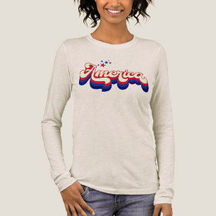 Retro-Amerika-Patriotismus-T-Shirt Tri-Blend Shirt