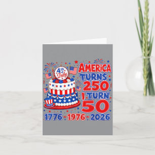 Retro-Amerika wird 250, ich werde 50 2026 Unabhäng Karte