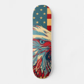 Retro Amerikaner Pariotic Eagle Flaggen-Skateboard Skateboard (Vorderseite)