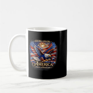 Retro Amerikanisch 1776-2026 250. patriotischer Ad Kaffeetasse