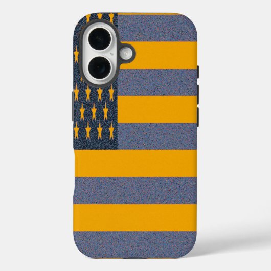 Retro-Amerikanische Flagge Case-Mate iPhone Hülle (Rückseite)