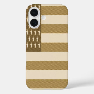 Retro-Amerikanische Flagge iPhone 16 Hülle