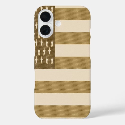 Retro-Amerikanische Flagge Case-Mate iPhone Hülle (Rückseite)