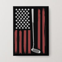 Retro-Amerikanische-Flagge-Golf-Golfer-Lustiger-Go
