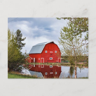 Retro-Amerikanische Landschaftspostkarte Postkarte