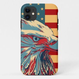 Retro amerikanische patriotische Eagle-Flagge Case-Mate iPhone Hülle