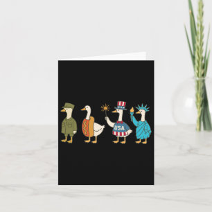 Retro Amerikanische Unabhängigkeitstag Goose Ameri Karte